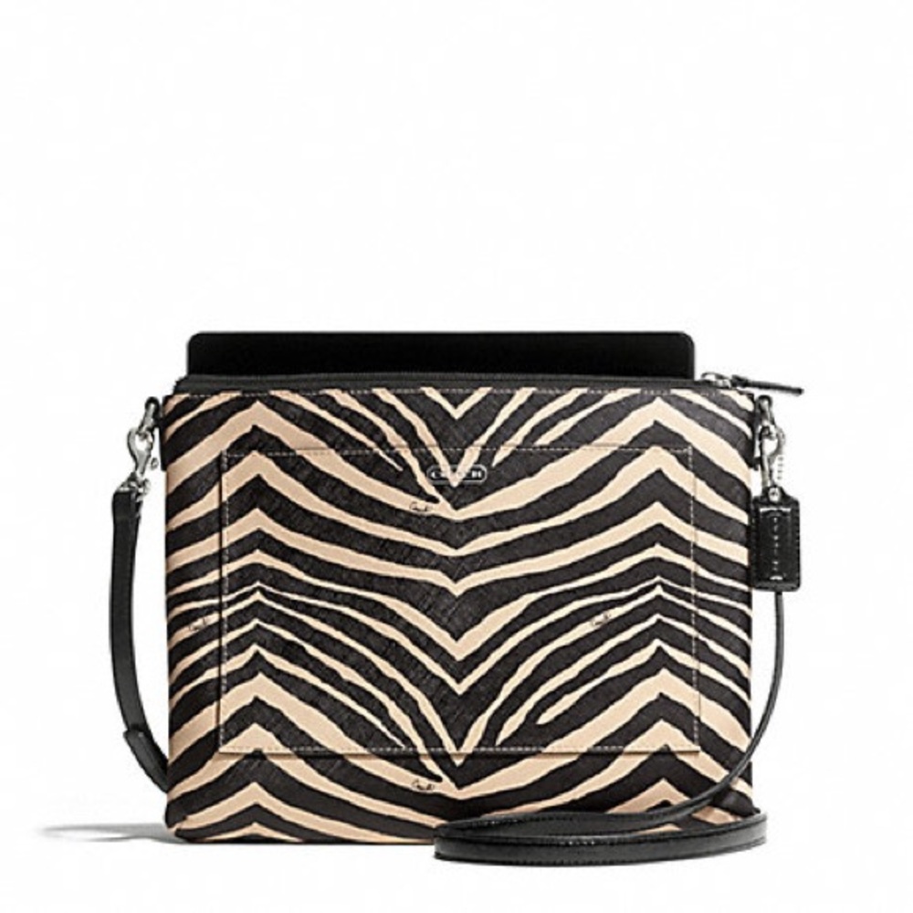 SOLD🛑 COACH ZEBRA PRINT TECH BAG